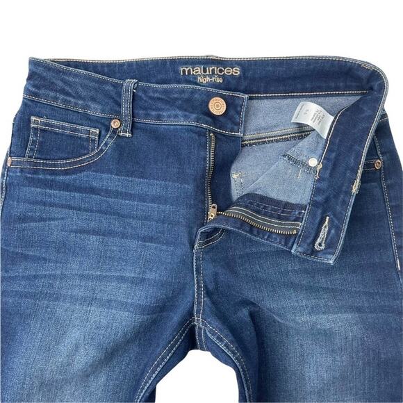 Maurices high rise skinny blue jegging jeans women's small (4-6) short - Picture 4 of 9